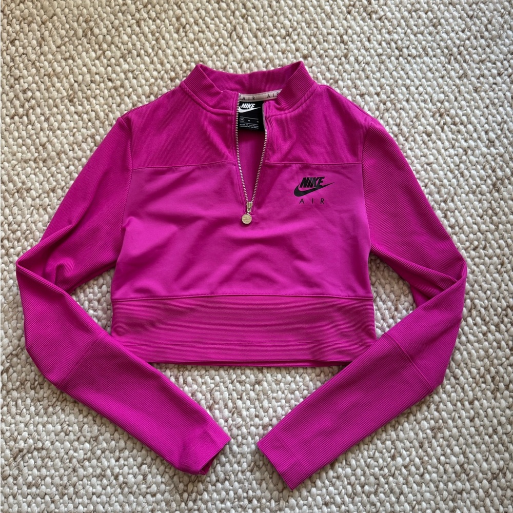 Nike Air Pink Cropped Pullover